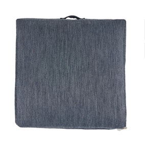 Casual Slub Denim Floor Cushion Casual Slub Denim Floor Cushion
