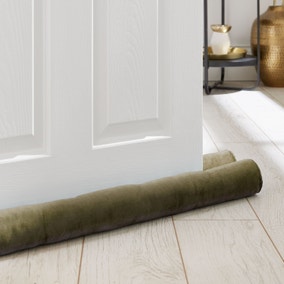 Catherine Lansfield Kingsley Matt Velvet Double Sided Draught Excluder Catherine Lansfield Kingsley Matt Velvet Double Sided Draught Excluder