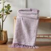Catherine Lansfield Stab Stitch Throw 125cm x 150cm