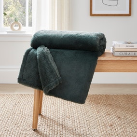 Double Sided Faux Fur Throw Double Sided Faux Fur Throw