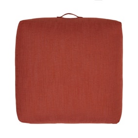 Global Terracotta Slub Floor Cushion Global Terracotta Slub Floor Cushion