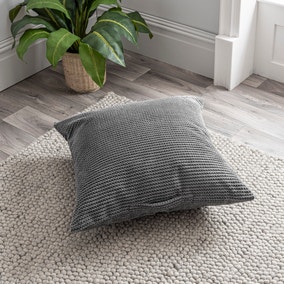 Jenson Charcoal Square Floor Cushion Jenson Charcoal Square Floor Cushion