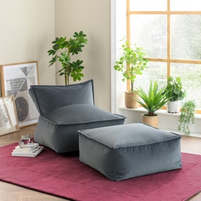 Orson Graphite Footstool Beanbag Orson Graphite Footstool Beanbag