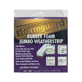 Stormguard Jumbo Rubber Foam Weather Strip Stormguard Jumbo Rubber Foam Weather Strip