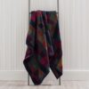 Super Soft Textured Check Multicoloured Throw
