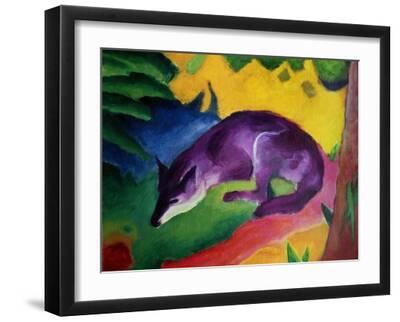 Blue Fox, 1911 - Black Framed Art Print Wall Art, 16x12