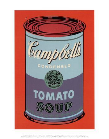 Campbell's Soup Can, 1965 (Blue and Purple) - Wall Art Print, 11x14 Campbell's Soup Can, 1965 (Blue and Purple) - Wall Art Print, 11x14
