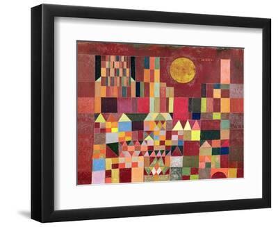 Castle and Sun, 1928 - Black Framed Art Print Wall Art, 12x9