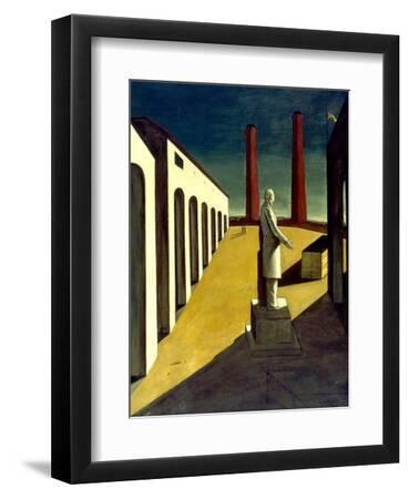 Chirico: Enigma, 1914 - Black Framed Art Print Wall Art, 9x12