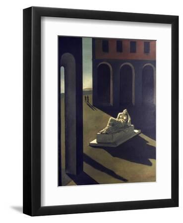 Chirico: Melancolie, 1914 - Black Framed Art Print Wall Art, 9x12