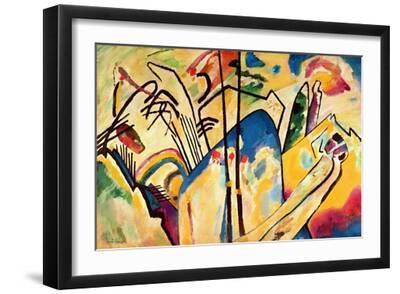 Composition No. 4, 1911 - Black Framed Art Print Wall Art, 18x12 Composition No. 4, 1911 - Black Framed Art Print Wall Art, 18x12