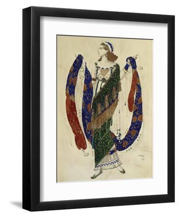 Costume Design for a Dancer from 'Cleopatra', 1910 - Black Framed Art Print Wall Art, 9x12 Costume Design for a Dancer from 'Cleopatra', 1910 - Black Framed Art Print Wall Art, 9x12