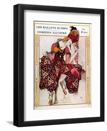 Costume Design for Nijinsky in the Ballet 'La Peri' by Paul Dukas, 1911 - Black Framed Art Print Wall Art, 9x12 Costume Design for Nijinsky in the Ballet 'La Peri' by Paul Dukas, 1911 - Black Framed Art Print Wall Art, 9x12