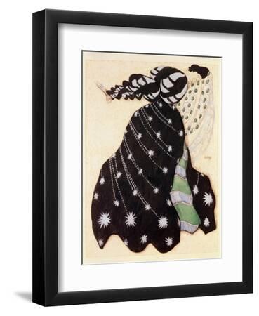 Costume Design for the Ballet 'La Legende de Joseph', 1914 - Black Framed Art Print Wall Art, 9x12 Costume Design for the Ballet 'La Legende de Joseph', 1914 - Black Framed Art Print Wall Art, 9x12