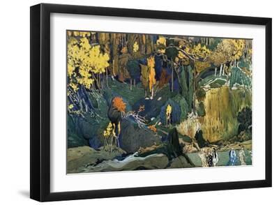 Décor for Debussy's Ballet L'Apres-Midi D'Un Faune (The Afternoon of a Fau), 1912 - Black Framed Art Print Wall Art, 18x12 Décor for Debussy's Ballet L'Apres-Midi D'Un Faune (The Afternoon of a Fau), 1912 - Black Framed Art Print Wall Art, 18x12