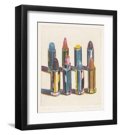 Eight Lipsticks, 1988 - Black Framed Art Print Wall Art, 11x14 Eight Lipsticks, 1988 - Black Framed Art Print Wall Art, 11x14