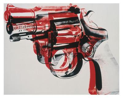 Gun, c. 1981-82 (black and red on white) - Wall Art Print, 37x30 Gun, c. 1981-82 (black and red on white) - Wall Art Print, 37x30