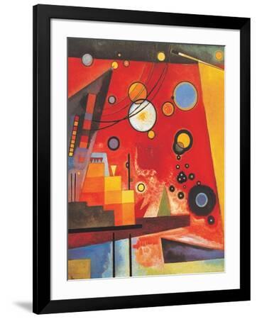 Heavy Red - Black Framed Art Print Wall Art, 24x32 Heavy Red - Black Framed Art Print Wall Art, 24x32