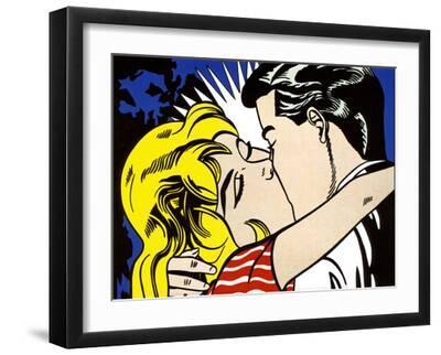 Kiss II, c.1962 - Black Framed Art Print Wall Art, 16x12 Kiss II, c.1962 - Black Framed Art Print Wall Art, 16x12