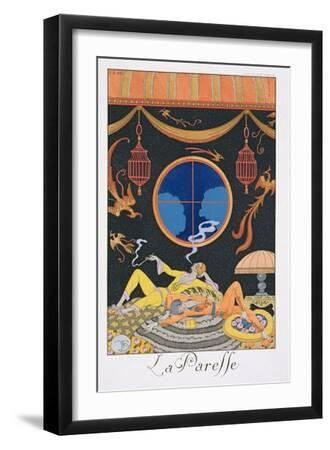 La Paresse, 1924 - Black Framed Art Print Wall Art, 12x18 La Paresse, 1924 - Black Framed Art Print Wall Art, 12x18