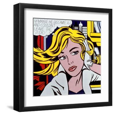 M-Maybe, c.1965 - Black Framed Art Print Wall Art, 12x12 M-Maybe, c.1965 - Black Framed Art Print Wall Art, 12x12