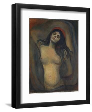 Madonna, 1894 (Oil on Canvas) - Black Framed Art Print Wall Art, 9x12 Madonna, 1894 (Oil on Canvas) - Black Framed Art Print Wall Art, 9x12