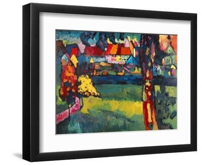 Murnau, 1909 - Black Framed Art Print Wall Art, 12x9 Murnau, 1909 - Black Framed Art Print Wall Art, 12x9