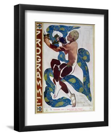 Nijinsky's Faun Costume in "L'Apres Midi D'Un Faune" by Claude Debussy - Black Framed Art Print Wall Art, 9x12 Nijinsky's Faun Costume in "L'Apres Midi D'Un Faune" by Claude Debussy - Black Framed Art Print Wall Art, 9x12