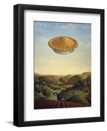 Pie in the Sky - Black Framed Art Print Wall Art, 9x12
