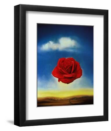 Rose Meditative, c.1958 - Black Framed Art Print Wall Art, 11x14