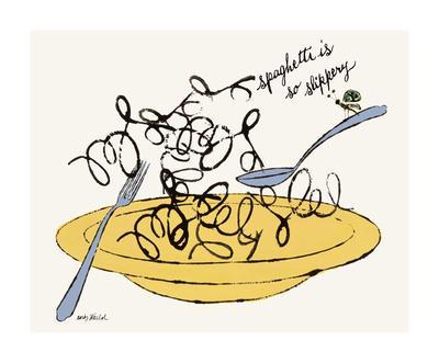 Spaghetti is So Slippery, c. 1958 - Giclee Print, 29x24 Spaghetti is So Slippery, c. 1958 - Giclee Print, 29x24