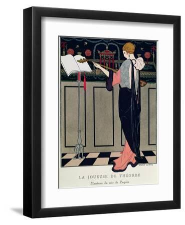 Summer Evening Wear from Art Gout Beaute, 1922 - Black Framed Art Print Wall Art, 9x12