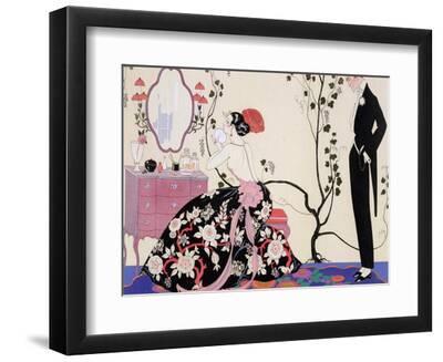 The Backless Dress - Black Framed Art Print Wall Art, 12x9 The Backless Dress - Black Framed Art Print Wall Art, 12x9