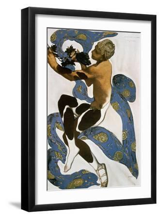 The Faun (Nijinsk), Costume Design for the Ballets Russes, 1912 - Black Framed Art Print Wall Art, 12x18
