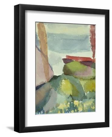 The Seaside in the Rain; See Ufer Bei Regen - Black Framed Art Print Wall Art, 9x12 The Seaside in the Rain; See Ufer Bei Regen - Black Framed Art Print Wall Art, 9x12