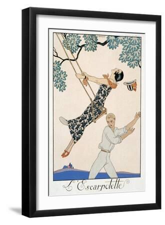 The Swing, 1923 - Black Framed Art Print Wall Art, 12x18 The Swing, 1923 - Black Framed Art Print Wall Art, 12x18