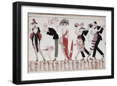 The Tango - Black Framed Art Print Wall Art, 18x12 The Tango - Black Framed Art Print Wall Art, 18x12
