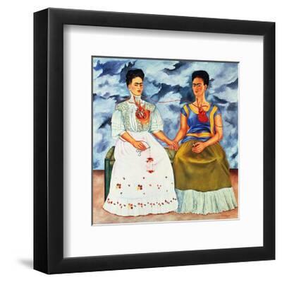 The Two Fridas, c.1939 - Black Framed Art Print Wall Art, 11x14 The Two Fridas, c.1939 - Black Framed Art Print Wall Art, 11x14