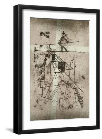 Tightrope Walker - Black Framed Art Print Wall Art, 12x18 Tightrope Walker - Black Framed Art Print Wall Art, 12x18