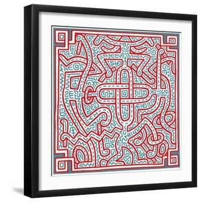 Untitled, 1989 - Black Framed Art Print Wall Art, 16x16 Untitled, 1989 - Black Framed Art Print Wall Art, 16x16