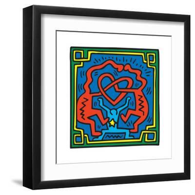 Untitled Pop Art - Black Framed Art Print Wall Art, 12x12 Untitled Pop Art - Black Framed Art Print Wall Art, 12x12