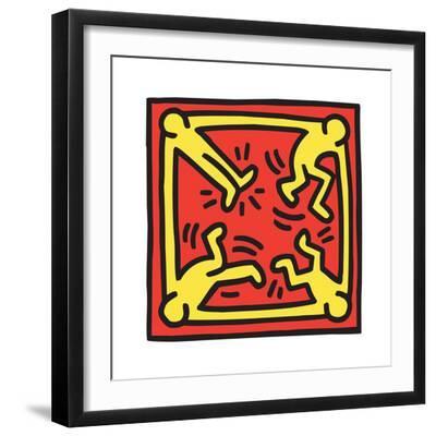 Untitled Pop Art - Black Framed Art Print Wall Art, 16x16 Untitled Pop Art - Black Framed Art Print Wall Art, 16x16