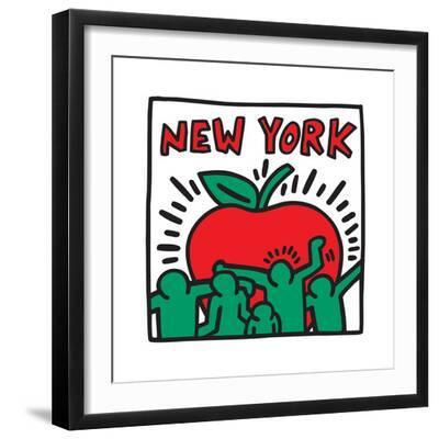 Untitled Pop Art - New York - Black Framed Art Print Wall Art, 16x16 Untitled Pop Art - New York - Black Framed Art Print Wall Art, 16x16
