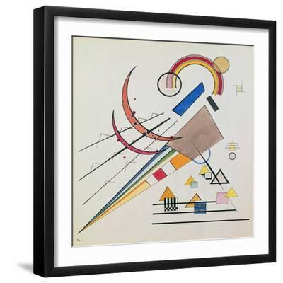 With the Triangle (W/C and Gouache) - Black Framed Art Print Wall Art, 16x16